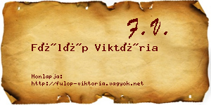 Fülöp Viktória névjegykártya