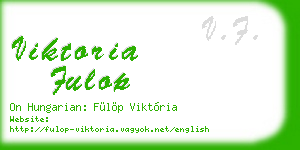 viktoria fulop business card
