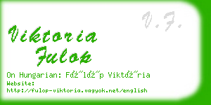 viktoria fulop business card